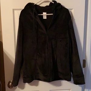 Black Hooded Winter Jacket